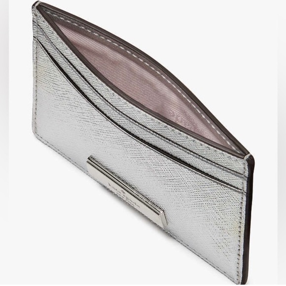 Kate Spade Kenzie Boxed Lunar Light Glitter Small Cardholder. NIB - Picture 4 of 5